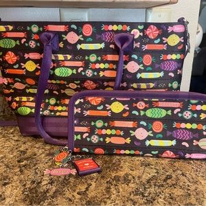 Harveys I want candy mini streamline tote with matching wallet